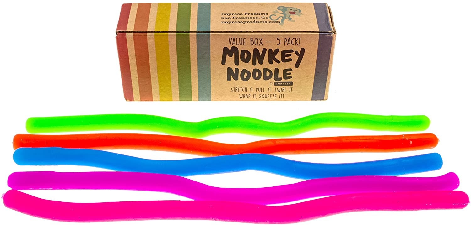 Sensory Noodles - Set of 5 Stretchy String Fidgets