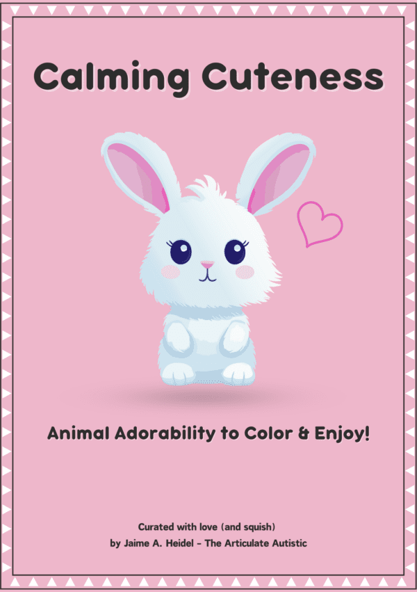 White bunny with pink ears against a pink background